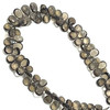 Natural Smoky Quartz | Briolette Facet Cut | Pear Shape | Gemstone Beads | 8x6mm | Mocha Brown Color | VVS Clarity | 81 Pcs 101 Carats | 12 Inch | Jewelry Making | June Birthstone