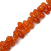Natural Carnelian Drop Briolette Cut VVS Clarity 13x8mm Sandstone Orange Color Drilled Gemstone
