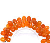 Natural Carnelian Drop Briolette Cut VVS Clarity 13x8mm Sandstone Orange Color Drilled Gemstone