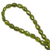 Vasonite Natural Gemstone Oval Briolette Facet Cut 8x6mm VVS Clarity Green Olive Drilled Stone