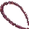 Natural Rhodolite | Briolette Facet Cut | Drop Shape | Gemstone Beads | 4x3–6x4mm | Mulberry Color | 111 Pcs 46 Carats | VVS Clarity | January Birthstone | Jewelry Making | for Love, Compassion and Emotional Healing