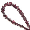 Natural Rhodolite  5x3, 6x4mm Drop Briolette Cut Mulberry Color VVS Clarity Drilled Gemstone