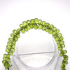 Natural Peridot Drop Briolette Cut 6x4, 7x5, 8x5mm Intense Green Color VVS Clarity Drilled Semiprecious Gemstone