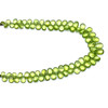 Natural Peridot Flat Drop Pear 8x6mm Briolette Cut Intense Green Color VVS Clarity Drilled Semiprecious Gemstone