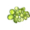 Natural Peridot Flat Drop Pear 7x5, 8x6mm Briolette Cut Intense Green Color VVS Clarity Drilled Semiprecious Gemstone