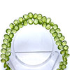 Natural Peridot Flat Drop Pear Briolette Cut 6x5, 7x5, 8x6mm Intense Green Color VVS Clarity Drilled Semiprecious Gemstone