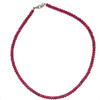 Natural Ruby Rondelle Facet Bead Cut 4.50mm Precious Necklace Jewelry