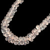 Natural Rose Quartz Drop Briolette Cut 8x5, 8x6, 9x6, 10x6, 11x6mm Crepe Pink Drilled Gemstone