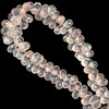Rose Quartz Natural Drop Briolette Facet Cut 8x5-11x6mm Crepe Pink Drilled Gemstone