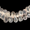 Natural Rose Quartz Drop Briolette Cut 7x5, 8x5mm Baby Rose Pink Drilled Gemstone
