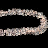 Natural Rose Quartz 8x5mm Drop Briolette Cut Baby Rose Pink Drilled Gemstone