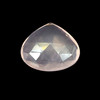 Rose Quartz Single Piece Heart Briolette Facet Cut 32.5x29mm Baby Rose Pink Drilled Gemstone for Healing Metaphysical Power