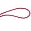 Natural Ruby Rondelle 4.50mm Facet Bead Cut Precious Necklace Jewelry