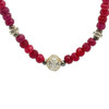 Natural Ruby Rondelle Facet Bead Cut 4.5mm Precious Necklace Jewelry