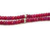 Natural Ruby Rondelle 4mm Facet Bead Cut Precious Necklace Jewelry