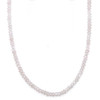 Natural Rose Quartz Rondelle Facet Cut Beads Necklace