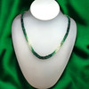Natural Emerald Rondelle Facet Bead Cut 3mm Precious Necklace Jewelry