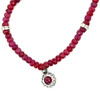 Natural Ruby Rondelle Facet 4 mm Bead Cut Precious Necklace Jewelry