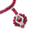 Natural Ruby 4.5 mm Rondelle Facet Bead Cut Precious Necklace Jewelry