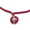 Natural Ruby Rondelle Facet Bead Cut 4.0mm Precious Necklace lewelry