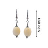 Natural Jade Yellow Balloon Plain 13.5x12mm Dangle Gemstone Earrings