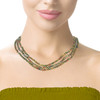 Natural Unakite Ball Plain Cut 3.50mm Precious Gemstone Necklace