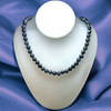 Natural Sodalite Ball Plain Cut 9mm Precious Gemstone Necklace