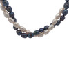 Classic Duo-Tone Twisted Plain Pearl Necklace