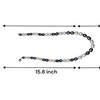 Classic Two-Tone June Birthstone Plain Pearl Necklace