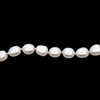 Classic Cream Pearl Plain Button Strand VS Clarity June Birthstone