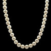 Freshwater Pearl Necklace | 7mm Round | White | Smooth Plain | Very Good Quality | 17.3” | 59 Pcs | Enduring Beauty