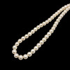 Pearl Classic White Plain Ringed Necklace