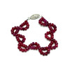 Ruby Natural Bracelet | Rondelle Facet Beaded | 6.5 Inch Precious Gemstone Jewelry