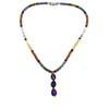 Tanzanite Natural, Spessartite, Black Tourmaline, Aqua, Citrine, Tsavorite, and Amethyst Necklace