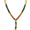 Citrine Natural, Peridot, Tsavorite, and Spessartite Garnet Necklace