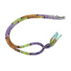 Aqua Natural, Peridot, Spessartite, Amethyst, and Carnelian Necklace