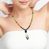 Citrine Natural, Peridot, Amethyst, Spessartite, Tsavorite, and Black Tourmaline Necklace