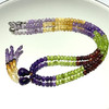 Amethyst Natural, Spessartite Garnet, Peridot, and Citrine Necklace