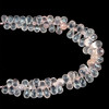 Rose Quartz Natural Drop Briolette Facet Cut VVS1 Clarity 10x7-13x8mm Drilled Loose Gemstone