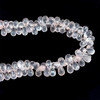 Rose Quartz Natural Drop Briolette Cut VVS1 Clarity 9x7-12x7mm Drilled Loose Gemstone