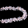 Rose Quartz Natural Drop Briolette Cut VS Clarity 8x6-10x6mm Drilled Loose Gemstone