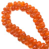 Natural Madagascar Carnelian Briolette Faceted Drop Bead | 9x10-9x11mm | 68 Pcs 199 Carats | Salamander Orange | VVS Clarity | August Birthstone for Jewelry Making