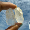 White Topaz Natural Rough 2 Pieces 210.5 Carats Earth-mined Gemstone Uncut Raw Rock