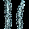 Topaz Natural Drop Briolette Cut 5x3,4x3mm Top Sky Blue Topaz Exceptional Quality Side Drilled Loose Gemstone