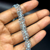 Topaz Natural Drop Briolette Faceted Cut 5x3,4x3mm Top Sky Blue Topaz Drilled Loose Gemstone