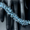 Topaz Natural Drop Briolette Facet Cut 10x6-9x6mm Top Sky Blue Topaz Color Drilled Loose Gemstones