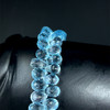 Topaz Natural Drop Briolette Cut 10x6-8x6mm Top Sky Blue Topaz Drilled Loose Gemstone Jewelry Making