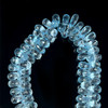 Topaz Natural Drop Briolette Cut 10x5-7x4mm Top Sky Blue Topaz Color Drilled Loose Gemstone