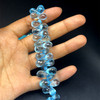 Natural Topaz Drop Briolette Cut 13x8-10x6mm Top Sky Blue Topaz Exceptional Quality Drilled Loose Gemstone