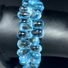 Topaz Natural Drop Briolette Cut 13x9-9x7mm Top Sky Blue Topaz Exceptional Quality Drilled Loose Gemstone